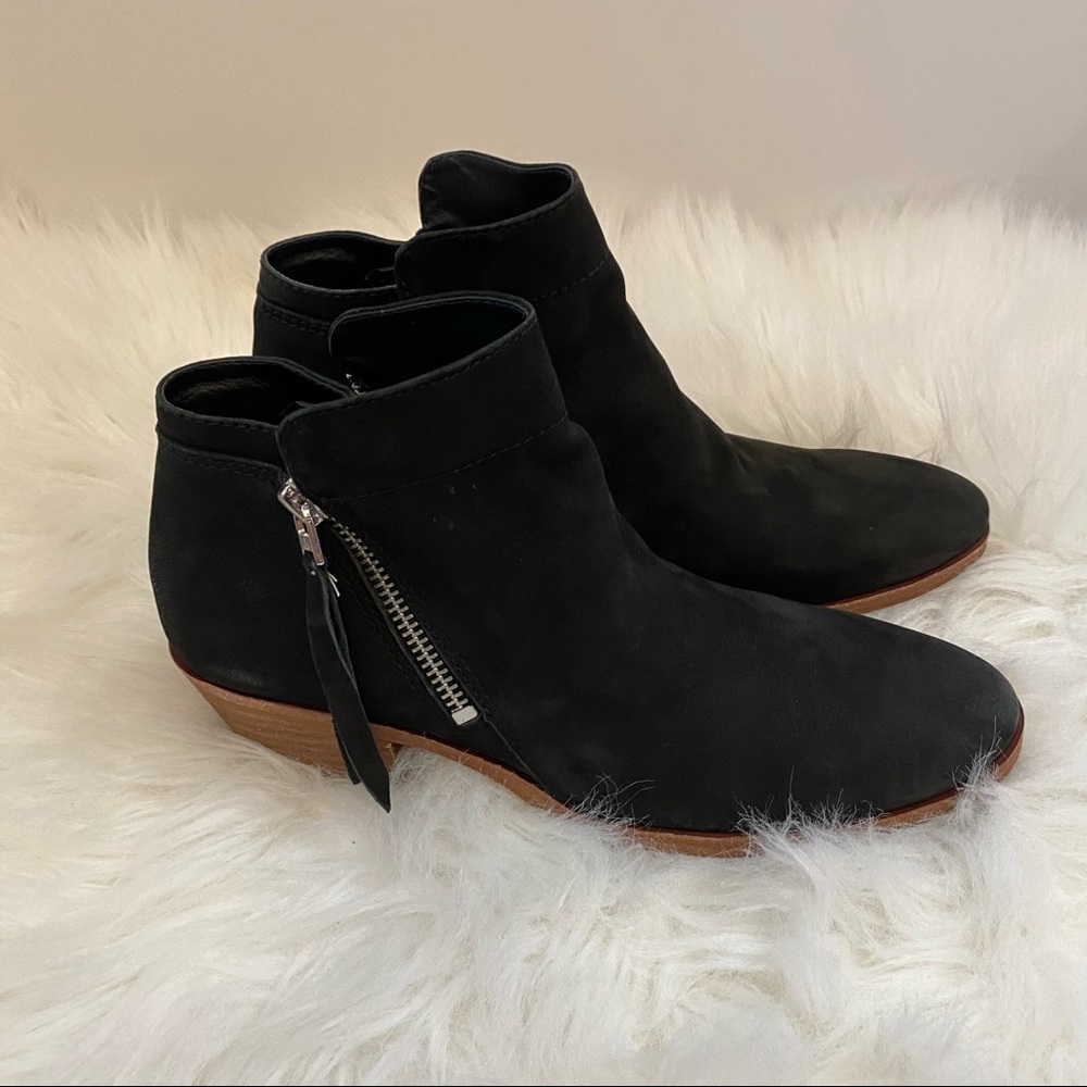 Sam Edelman Women’s Packer Ankle Bootie Black Suede Size 6.5 New